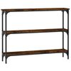 vidaXL konsoollaud, suitsutatud tamm, 100x22,5x75 cm, tehispuit