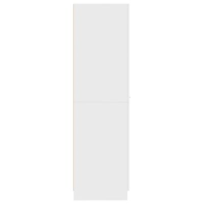 vidaXL sahtlitega kapp, valge, 30 x 42,5 x 150 cm, puitlaastplaat