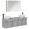 vidaXL Vannitoa kapikomplekt 4 pcs Hall Sonoma 103,5 x 15,5 x 70 cm