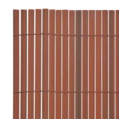 vidaXL kahepoolne piirdeaed 110 x 400 cm, pruun