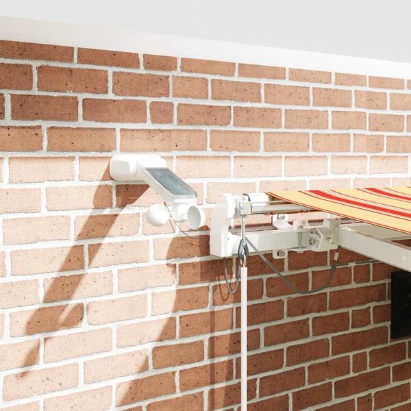 vidaXL K&auml;igukohandatav varikatus Kollane ja oranž 450 &times; 300 cm