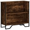 vidaXL raamaturiiul, suitsutatud tamm, 80x31x74,5 cm, tehispuit