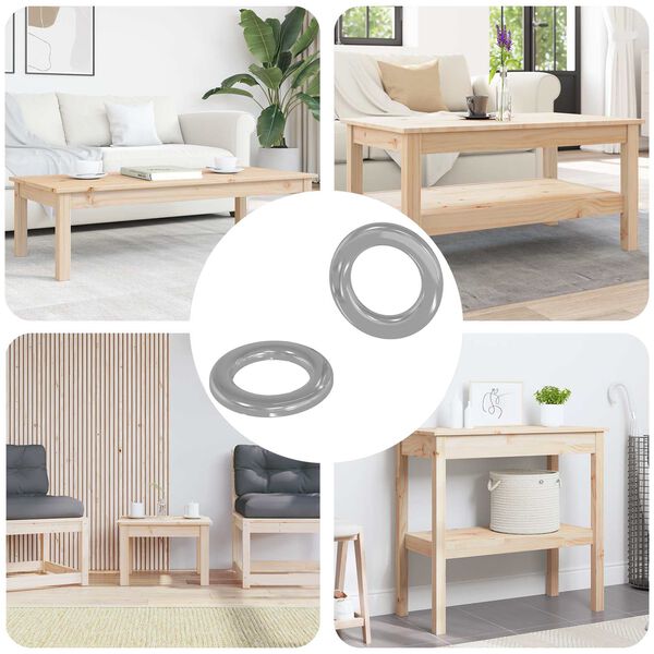 vidaXL Mutrid 2 pcs H&otilde;bedane 10 x 10 x 0,8 mm Raud