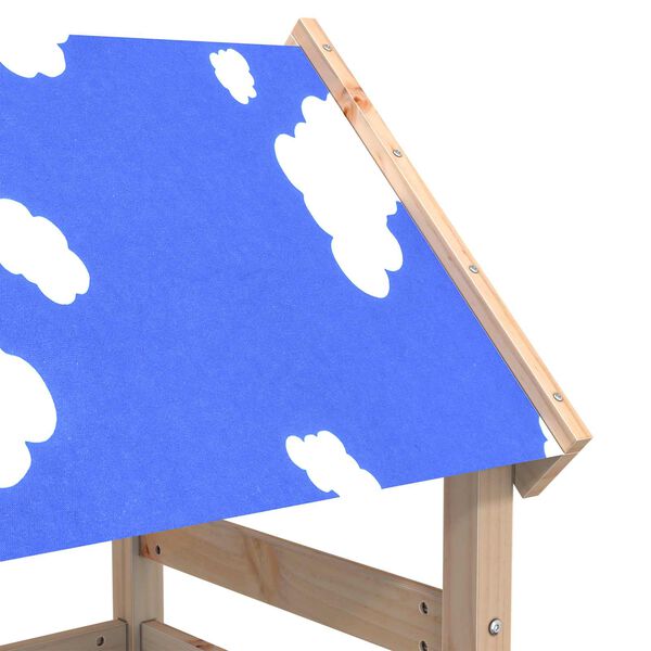 vidaXL M&auml;ngutorni Pruun 52,5 x 110,5 x 215 cm Tahke m&auml;nd