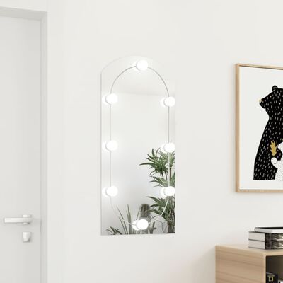 vidaXL peegel LED-tuledega 90x45 cm, klaas, kaarega