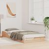 vidaXL Voodi raam Pruun 90 x 220 cm Tahke m&auml;nd