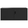 vidaXL dokumendikapp, must, 90x40x130 cm, teras