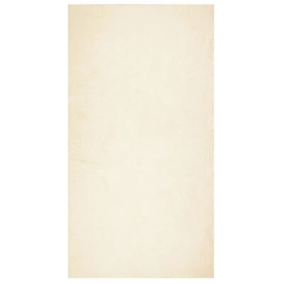 vidaXL vaip "HUARTE", lühikese narmaga, pestav, kreemjas, 60 x 110 cm