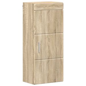 vidaXL Vannitoa seinakapp riiuliga TULUM Sonoma tamm 37 x 24,5 x 86 cm