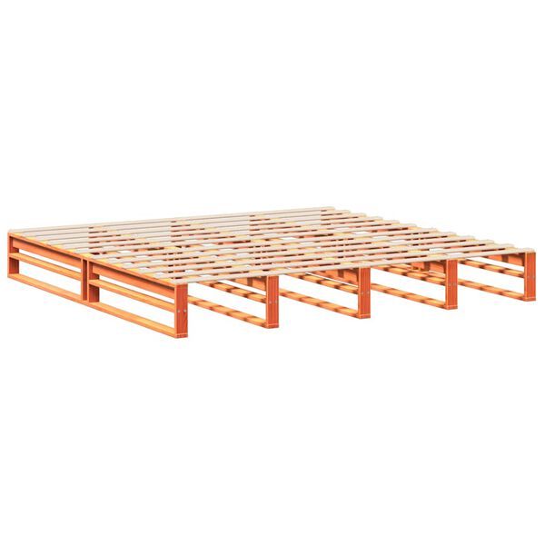 vidaXL voodiraam ilma madratsita, vahapruun, 180 x 200 cm, m&auml;nnipuit