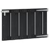 vidaXL Aia aed 100 x 60 cm WPC ja Alumiinium Must