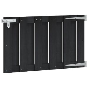 vidaXL Aia aed 100 x 60 cm WPC ja Alumiinium Must