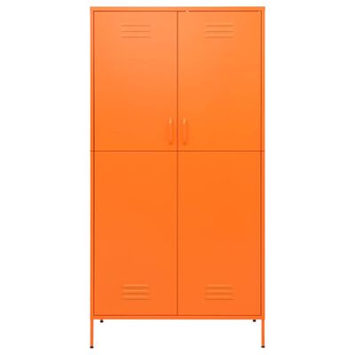 vidaXL garderoob, oranž, 90 x 50 x 180 cm, teras