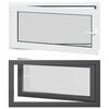 vidaXL Keldriakendus RISOR 110 x 60 cm PVC ja klaas Antratsiit