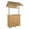 vidaXL V&auml;li baarilaud Neutraalne 115 x 95 x 215 cm Bambus