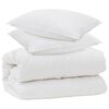 vidaXL Tek padjadega padjaga 3 pcs Valge Mikrofiiber