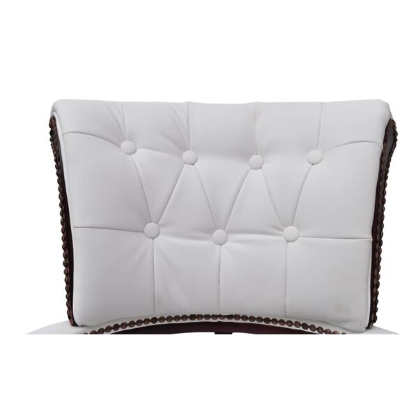 vidaXL p&ouml;&ouml;rlev kontoritool, valge