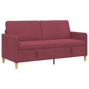 vidaXL Sohva koos hoiuruumiga Veinpunane 172 x 78 x 87 cm Pol&uuml;ester