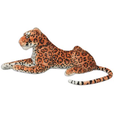 vidaXL pehme mänguasi leopard, plüüs, pruun XXL