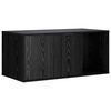 vidaXL Kassi puuri m&ouml;&ouml;bel Must tamm 100 x 49 x 45 cm Tehispuit
