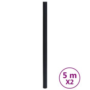 vidaXL isekleepuvad mööblikiled, matt must, 90 x 500 cm, PVC