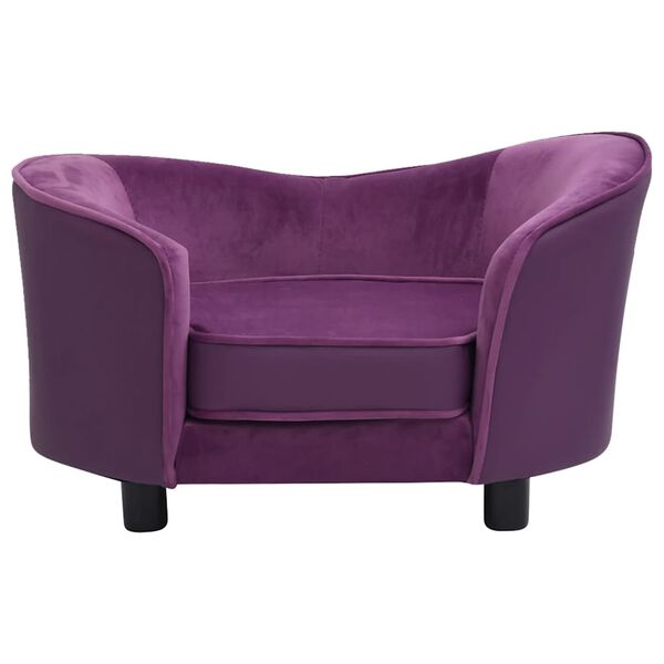 vidaXL koertediivan, burgundia, 69 x 49 x 40 cm, plüüs ja kunstnahk