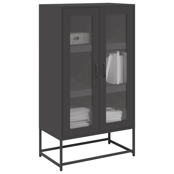 vidaXL Highboard Black 68x39x123 cm Teras