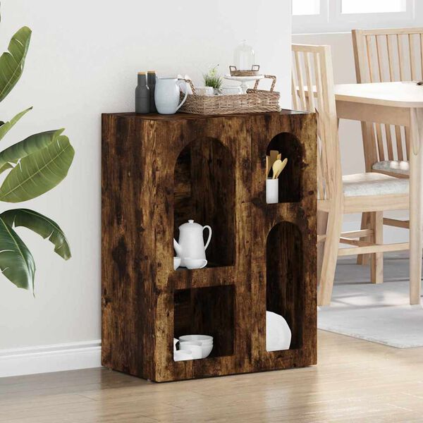 vidaXL K&otilde;ide Suitsetatud tamm 59 x 35 x 80.5 cm Tehispuit