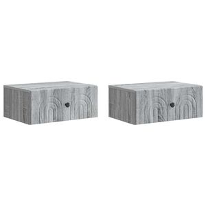 vidaXL Seinale kinnitatav &ouml;&ouml;tis 2 pcs Hall Sonoma 49 x 34,5 x 20 cm
