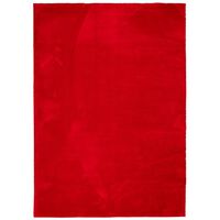 vidaXL vaip HUARTE, lühikese narmaga, pestav, punane, 200x280 cm