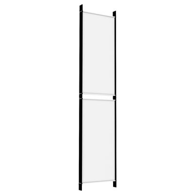 vidaXL 5 paneeliga ruumijagaja, valge, 250 x 220 cm, kangas