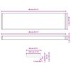 vidaXL Akna aluskate Valge 80 x 20 x 4,5 cm PVC
