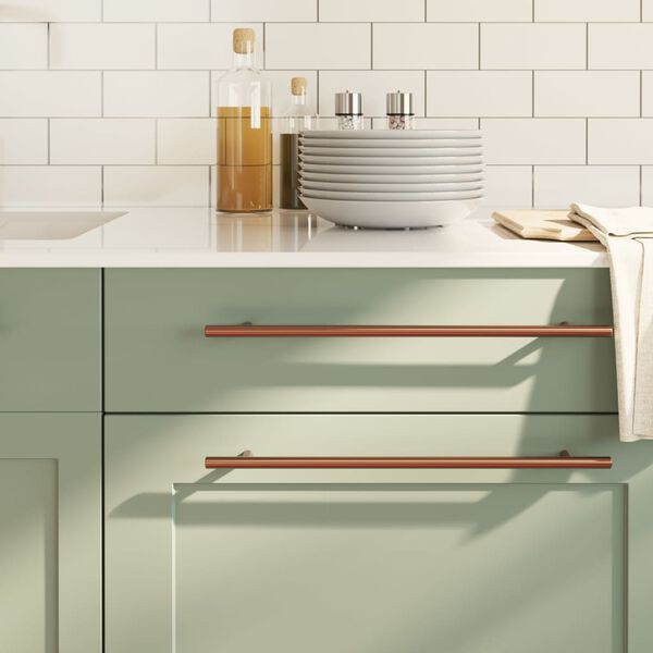 vidaXL kapi käepidemed 20 tk, pronks, 320 mm, roostevaba teras