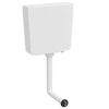 vidaXL WC loputuskast alumise vee sisselaskega 3/6 l valge