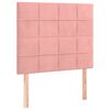 vidaXL peatsiplaat, roosa, 80 x 5 x 118/128 cm, samet