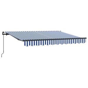 vidaXL K&auml;igukohandatav varikatus Sinine 250 x 200 cm kangas