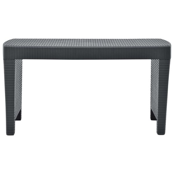 vidaXL 3-osaline aiam&ouml;&ouml;blikomplekt, plast, antratsiithall