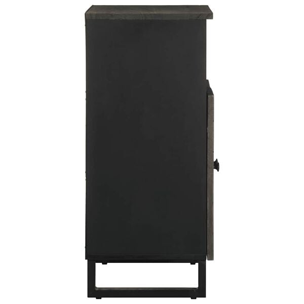 vidaXL Puhvetkapp Must 60x33x75 cm T&auml;ispuidust Mango