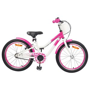 vidaXL Laste Bike 18 Tolli 5-7 aastastele Tumepink