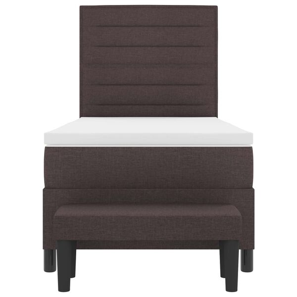 vidaXL Karbi vedrumadrats madratsiga Tume pruun 90 x 190 cm kangas