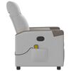 vidaXL Massage Recliner Tool Cloud Grey Fabric