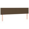 vidaXL LED-voodipeats, tumepruun, 180x5x78/88 cm, kangas