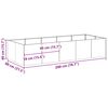 vidaXL taimekast antratsiithall 200x80x40 cm, teras