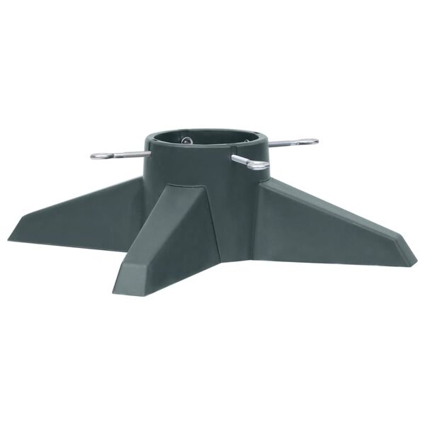 vidaXL jõulukuuse alus, roheline, 55.5x55.5x15 cm