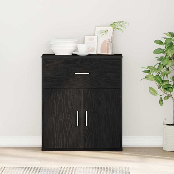 vidaXL K&otilde;ide sahtliga Must tamm 60 x 31 x 70 cm Tehispuit