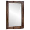 vidaXL Vannitoa peegel Seinale kinnitatav Pruun 70 x 50 x 2,5 cm