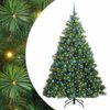 vidaXL Tehisj&otilde;ulupuu koos 300 LED-iga Roheline 210 cm PE ja PVC