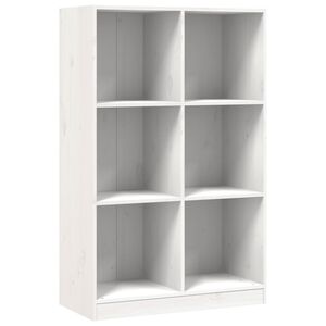 vidaXL raamatukapp, valge, 70 x 33 x 110 cm, m&auml;nnipuit