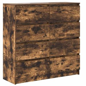 vidaXL puhvetkapp, suitsutatud tamm, 100x35x99 cm, tehispuit