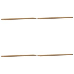 vidaXL seinariiulid 4 tk, k&auml;sit&ouml;&ouml;tamm, 60x20x1,5 cm, tehispuit